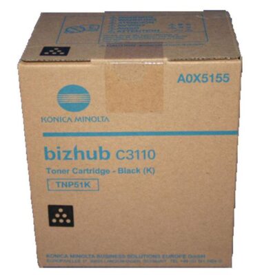 Cartuș toner original Konica Minolta TNP-51 negru, 5.000 pagini